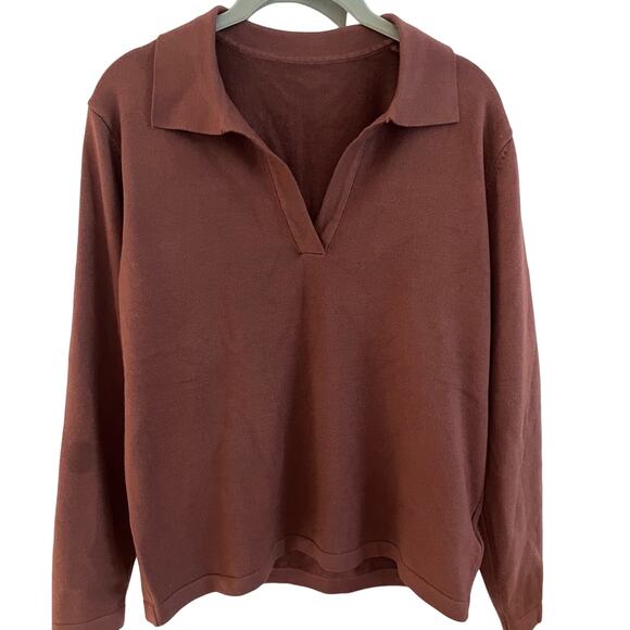 NWT REVOLVE & ANTHROPOLOGIE lovers COMMENSE collared sweater oversized XS - Picture 3 of 13